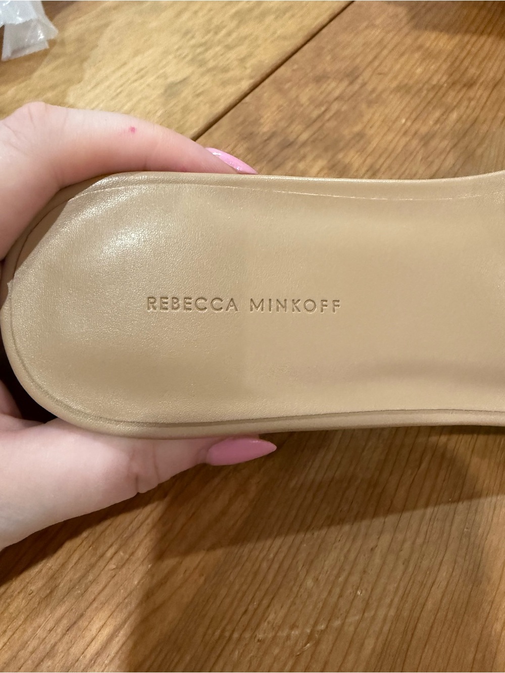 Rebecca Minkoff Tan Studded Slide Sandals - Picture 6 of 10